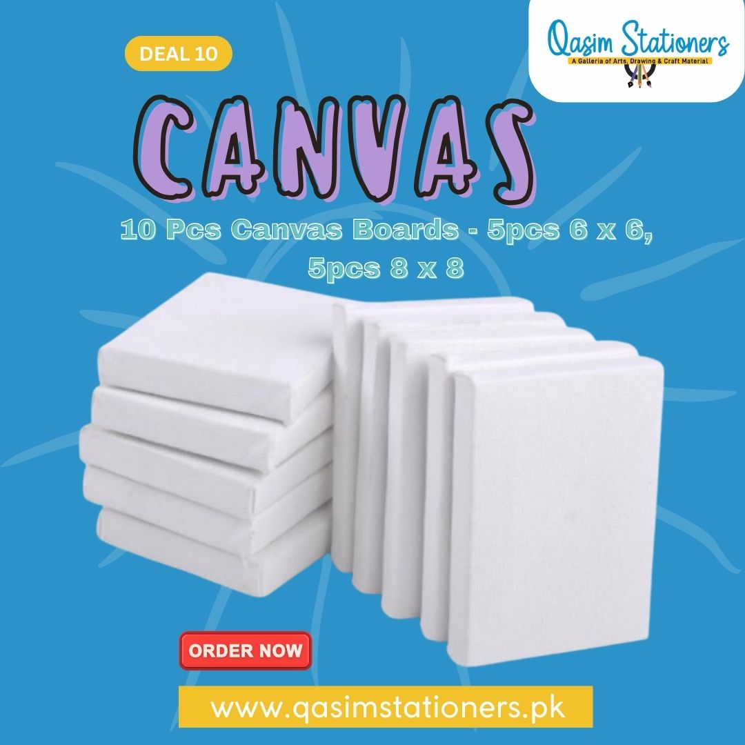 6x6 and 8x8 High Quality White Round Canvas 100% cotton canvas Suitable for oils, acrylics, & watercolor at Best Price in Pakistan ✓ Free Delivery ✓ Deals