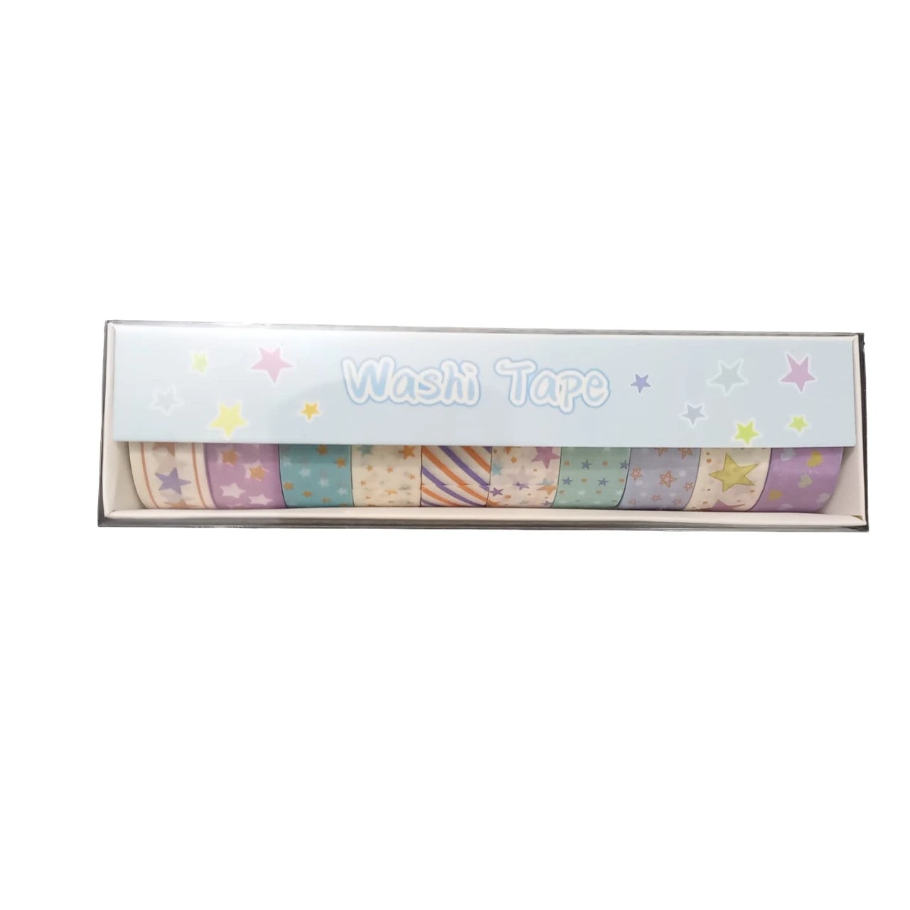 Explore our decorative masking tape set featuring 10 vibrant washi tapes. Perfect for crafts and scrapbooking, each roll measures 15mm x 2m for versatile use.