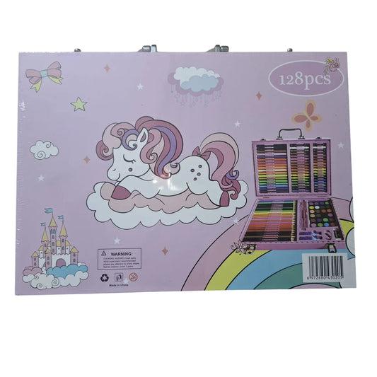 128 Pcs Colouring Kit Kids Art Set