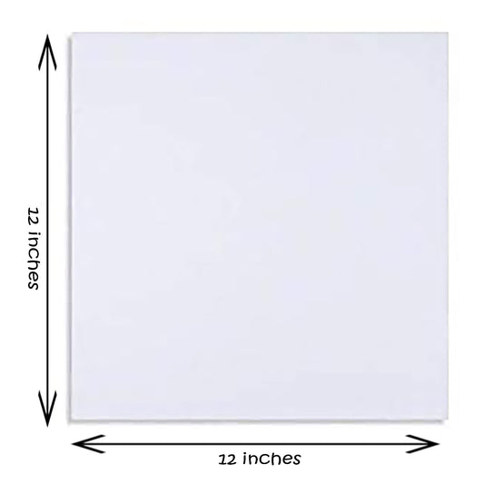 1 Piece Of 12X12 Inches White Canvas Board at Best Price in Pakistan. Best Art Supplies, Office & Stationery Store. ✓Free Delivery ✓Cash on Delivery ✓Deals