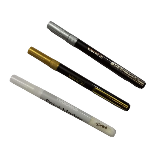 Workpal Metallic Marker Pen - Fine Point Nib Double Head Marker 1 Pc