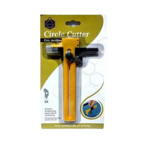 Keep Smiling Circle Cutter Compass Tool for Paper Crafts, Fabric | Create Circles from 10mm to 150mm