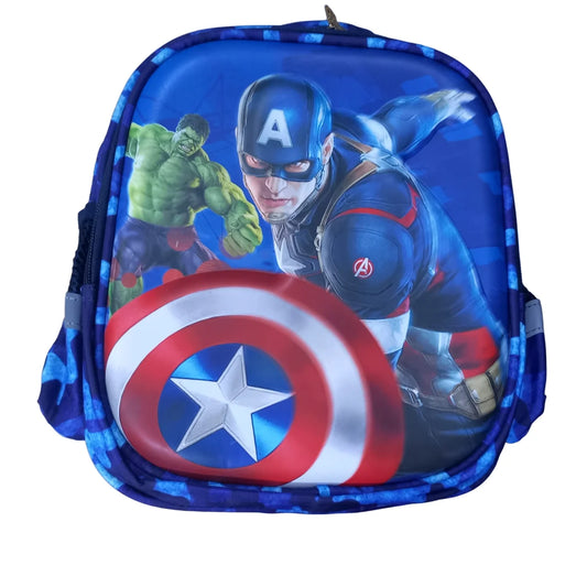 Cute Capitan America School Bag for kids playgroup PICNIC BAG creative character designed backpack
