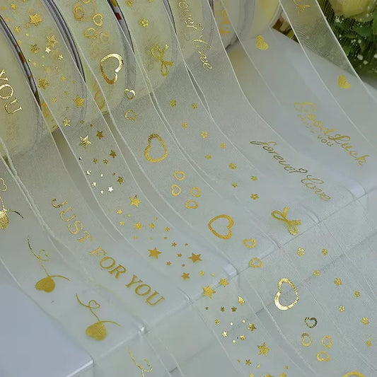 Shop 25cm x 10 yard Satin Organza Border Ribbon Chiffon for stunning gift wraps and decorations. Find the best deals online at Qasimstationers.pk today!