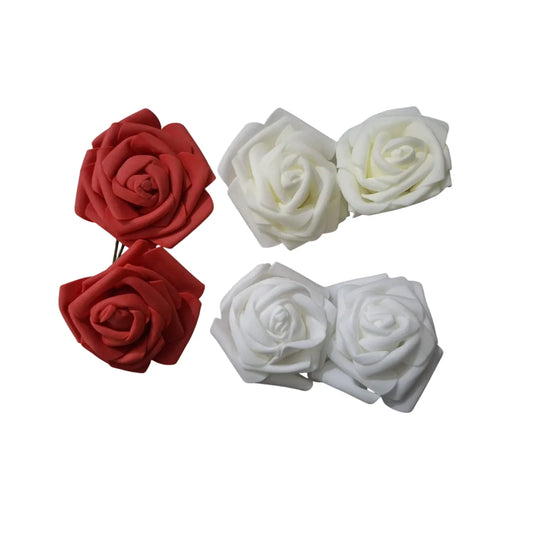 Shop stunning 3-inch silk foam rose flowers for weddings and decor. Buy 2 pcs at Qasimstationers.pk and enjoy the best prices available.