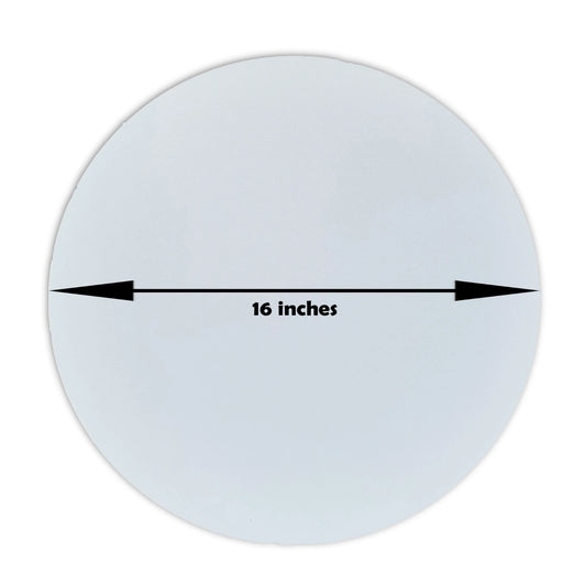 Shop our durable white canvases, 16x16 inches round, perfect for all painting styles. Made in Pakistan, these high-quality canvases come in a set of 2.