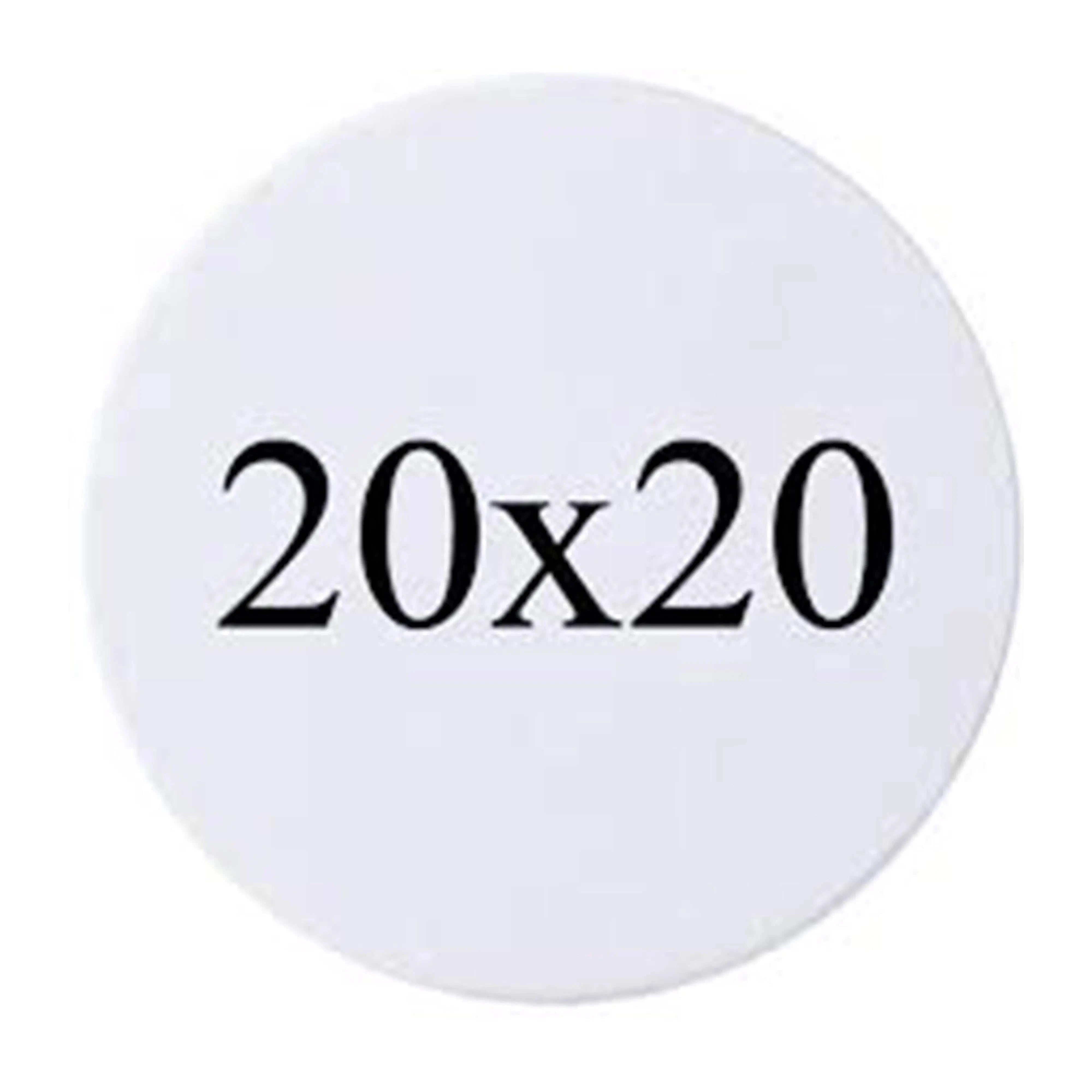 Shop our premium 20"x20" round stretched artist canvas, made from 100% cotton. Acid-free and perfect for your acrylic and oil masterpieces