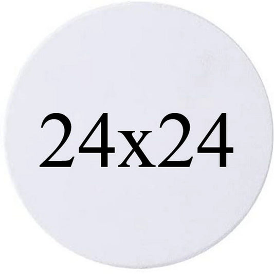 Shop our premium 24"x24" round artist canvas, made from 100% cotton. Acid-free and perfect for both acrylic and oil painting. Comes in a set of 2.