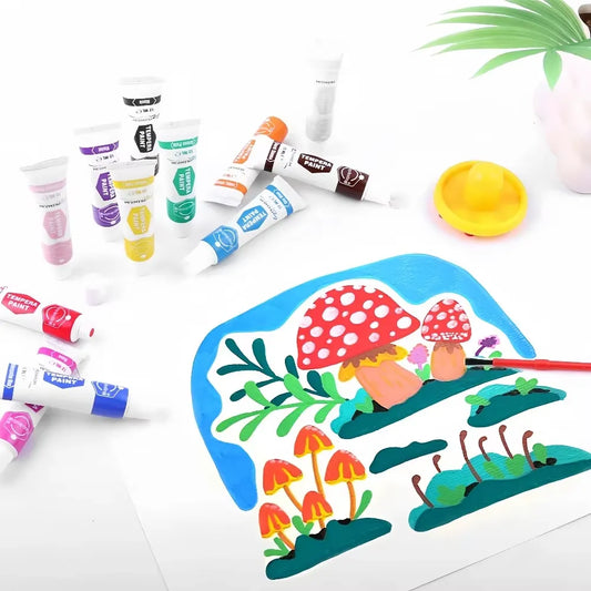 Keep Smiling Tempera Paint & Poster Color Colour Super Washable 12x12ml