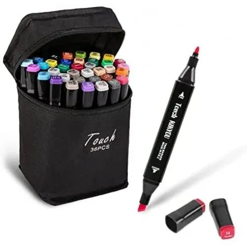 24 - 100 Touch Colors Oily Art Marker Pen Set Sketch Markers twin Double Headed Markers alcohol ink markers