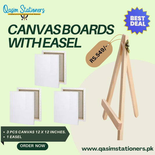 High Quality 12x12 Inches White Round Canvas 100% cotton canvas Suitable for oils, acrylics, & watercolor at Best Price in Pakistan ✓Free Delivery ✓Deals