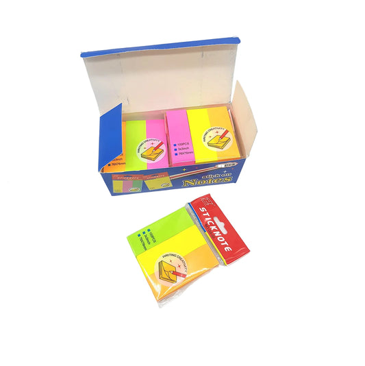 Stay organized with our colorful sticky notes available in multiple sizes at Qasimstationers.pk. Perfect for reminders. Shop now for free shipping!