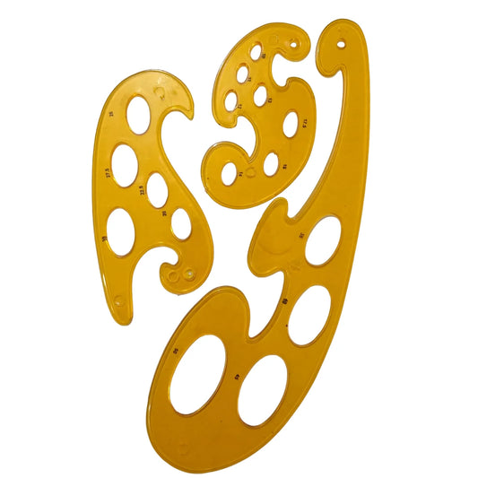 Shop our 3pc Plastic French curves set for accurate drafting and sewing. The Multi Cloud Shape Drawing Tool ensures precision in every ellipse you create.