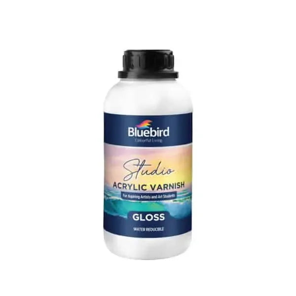 Shop 500ml Bluebird Studio Acrylic Varnish Gloss at qasimstationers.pk. Water-reducible and perfect for your creative needs. Best price guaranteed!