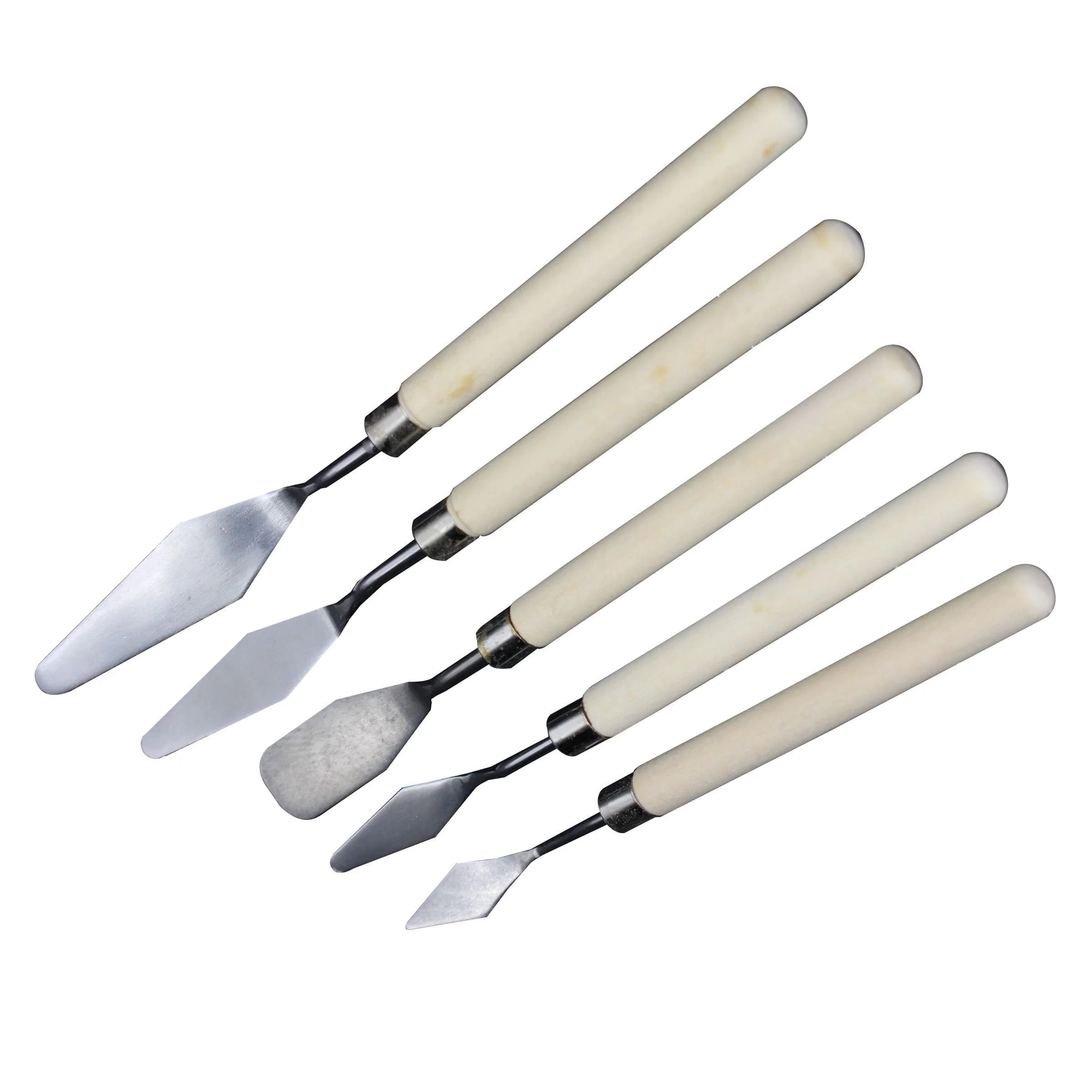 Buy 5 PCS DIY Stainless Steel Palette knife set Wooden Handle at Best Price in Pakistan. Best Art Supplies, Office & Stationery Store. ✓Free Delivery ✓Cash on Delivery ✓Deals