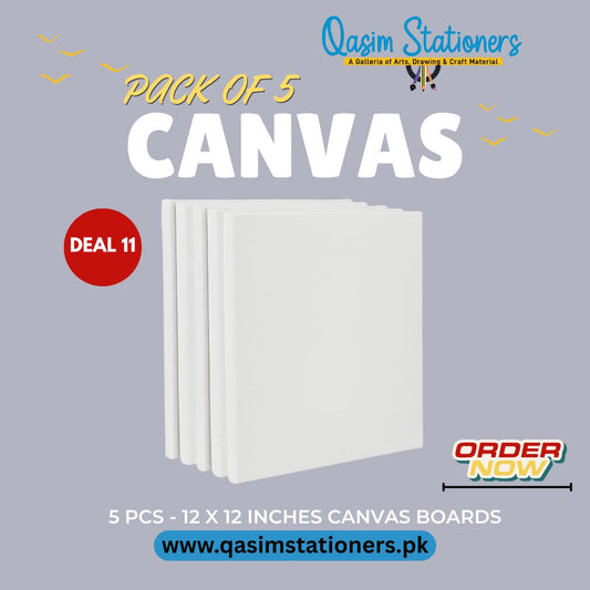 High Quality 12x12 Inches White Round Canvas 100% cotton canvas Suitable for oils, acrylics, & watercolor at Best Price in Pakistan ✓Free Delivery ✓Deals