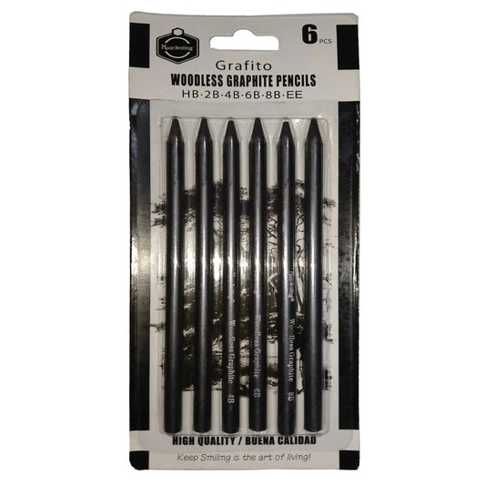 Buy 6Pcs Woodless Graphite Sketch Pencil set at Best Price in Pakistan. Best Art Supplies, Office & Stationery Store. ✓Free Delivery ✓Cash on Delivery ✓Deals
