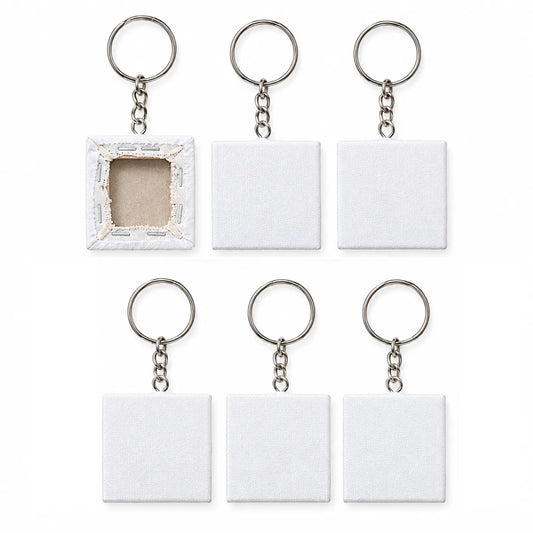 Shop 6 Pcs 2x2 Inches Square Keychain Canvas Boards for Painting at Qasimstationers.pk. Unleash your creativity with our affordable options.