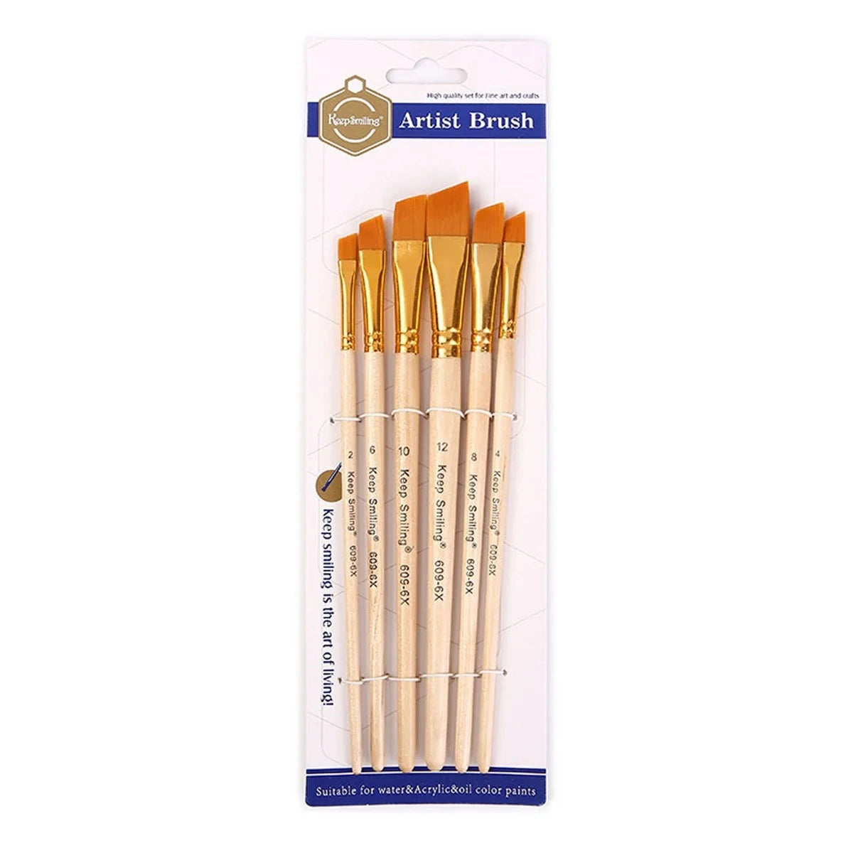 Enhance your painting experience with our 6 Pcs Paint Brushes Set. Suitable for acrylic, oil, and watercolor, these brushes offer precision and artistic freedom.