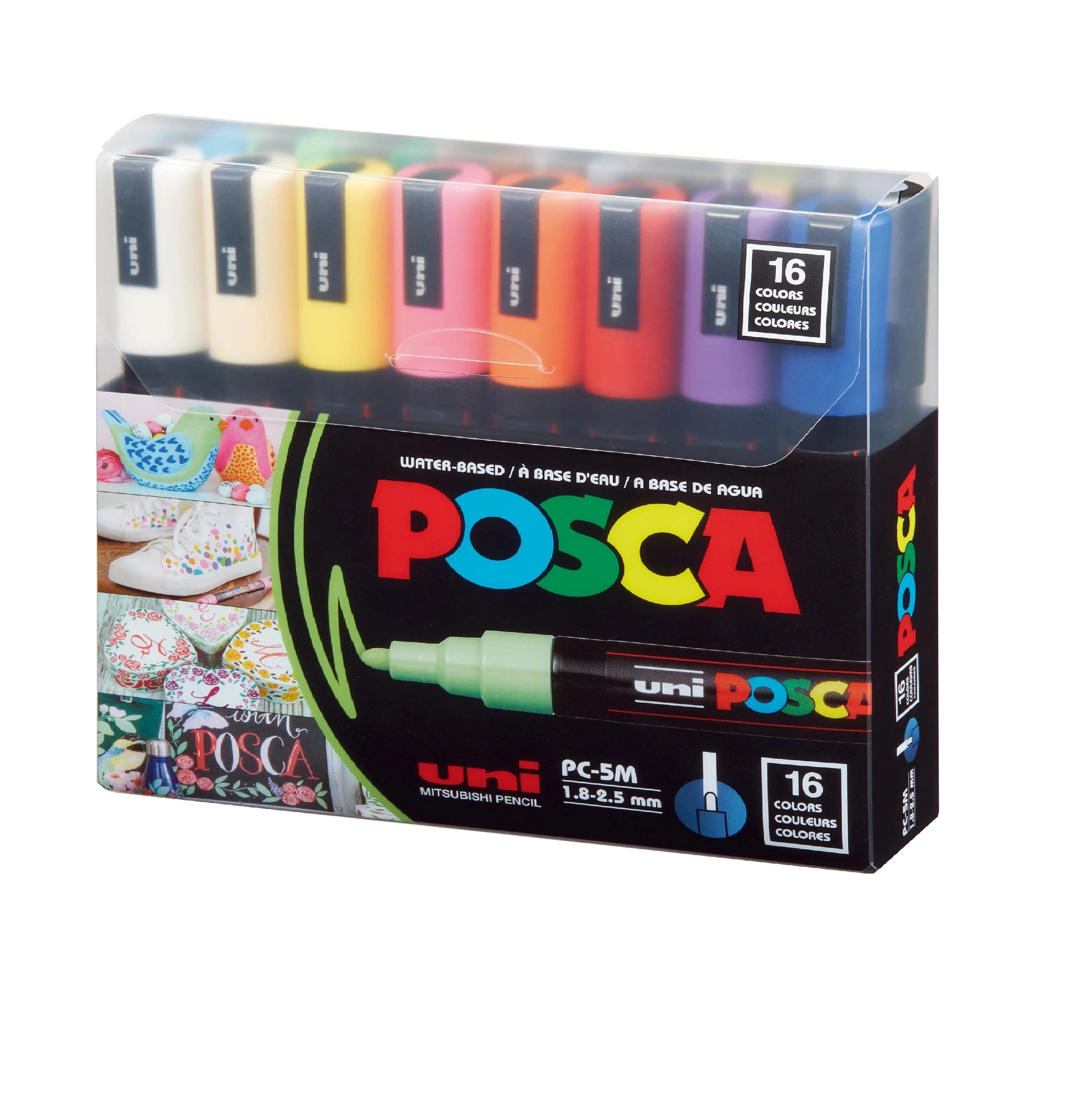 Unleash your creativity with 8/16 Pcs Uni Posca Markers from Qasimstationers.pk. Waterproof and permanent, perfect for all your artistic needs. Buy now!