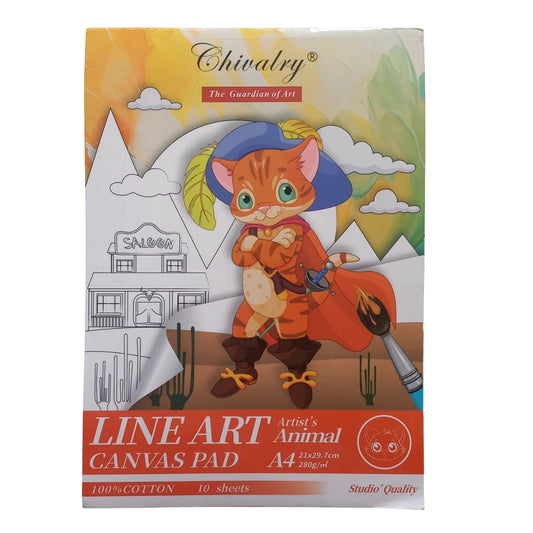 A4 CHIVALRY CANVAS Book Printed outline Designs Canvas Pad 280g/m at Best Price in Pakistan. Best Art Supplies, Office & Stationery Store. ✓Free Delivery ✓Cash on Delivery ✓Deals
