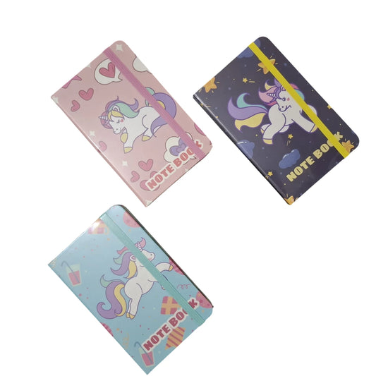 Shop the A6 Cute Unicorn-Themed Notebook Diary Set, complete with a magical design and elastic band. An ideal gift for children and unicorn lovers.