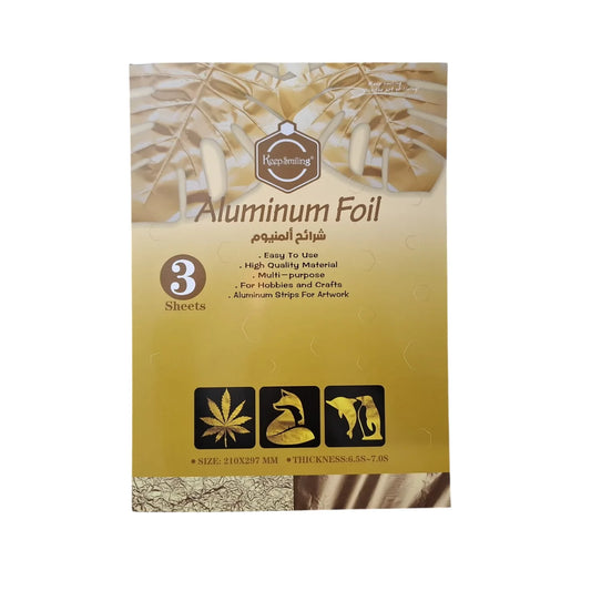 Keep Smiling Golden Silver Aluminum Foil 3 Sheets A4