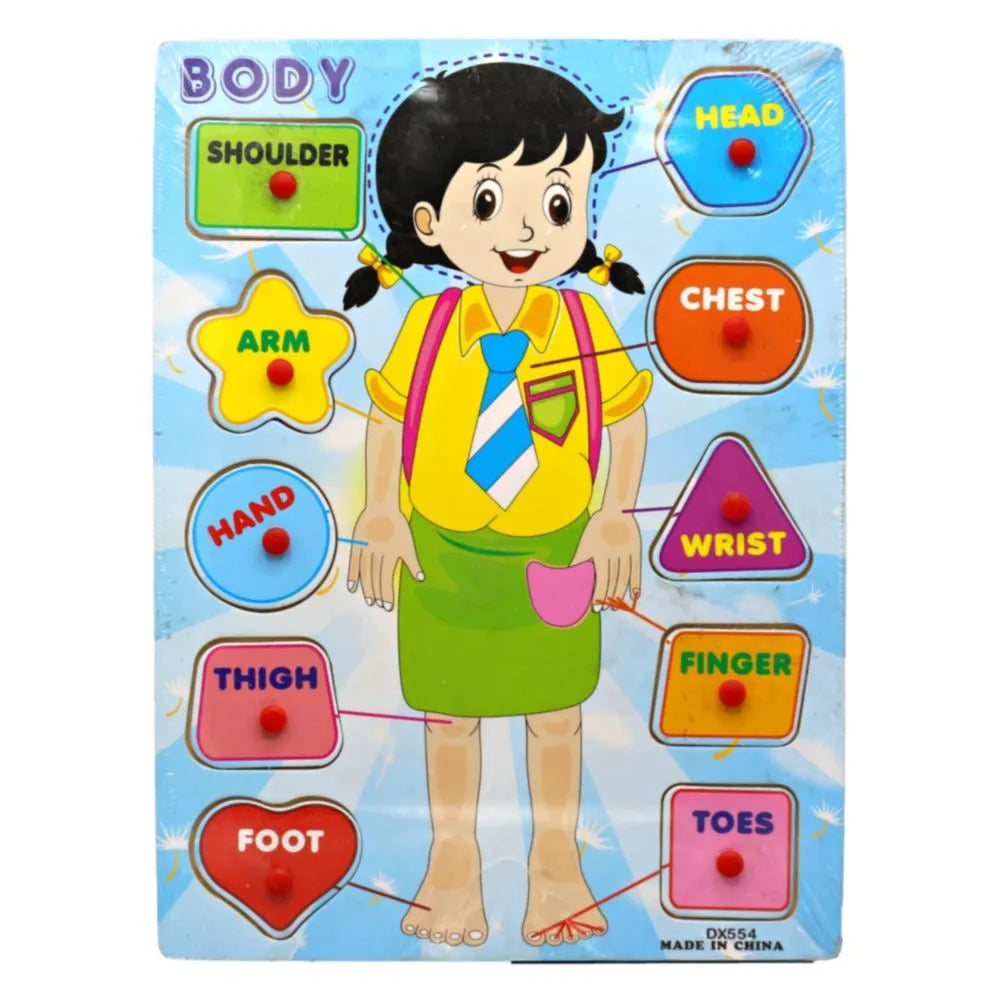 Buy Body Parts Wooden Peg Puzzle Board Early Educational Toy at Best Art Supplies & Stationery Store. Check Price and Buy Online. ✓ Free Shipping ✓ Cash on Delivery