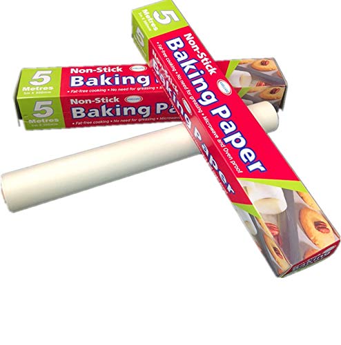 Our 5-meter long, 300mm wide baking paper roll offers a non-stick surface for baking, artwork, and storage. Enjoy easy cleanup and microwave-safe functionality