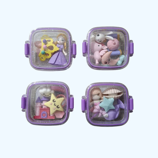 Shop the Princess Eraser set with four small, fancy erasers designed for kids. These delightful rubbers are perfect for both girls and boys, enhancing stationery fun.