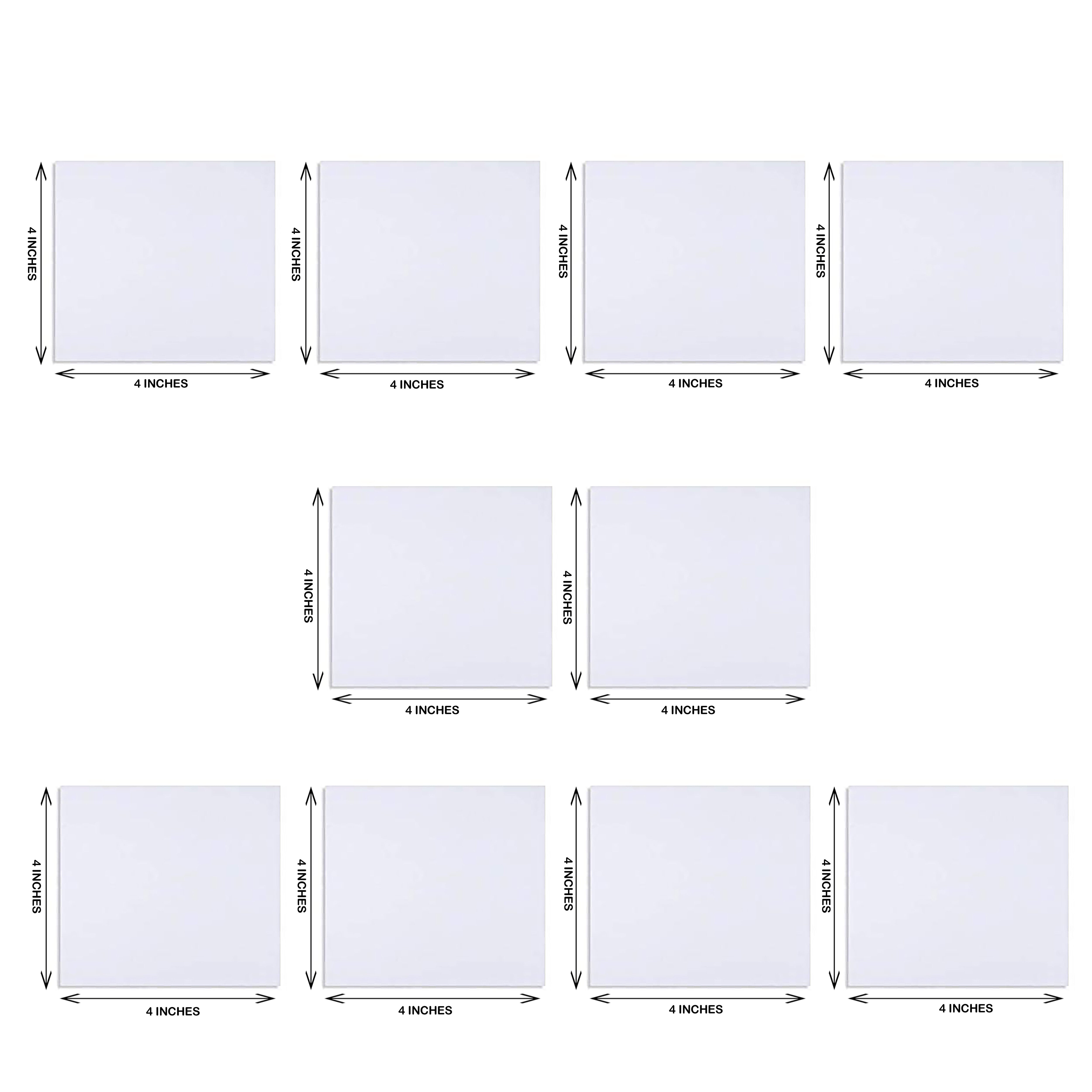 10 Piece of 4x4 Inches White Canvas Board at Best Price in Pakistan. Best Art Supplies, Office & Stationery Store. ✓Free Delivery ✓Cash on Delivery ✓Deals