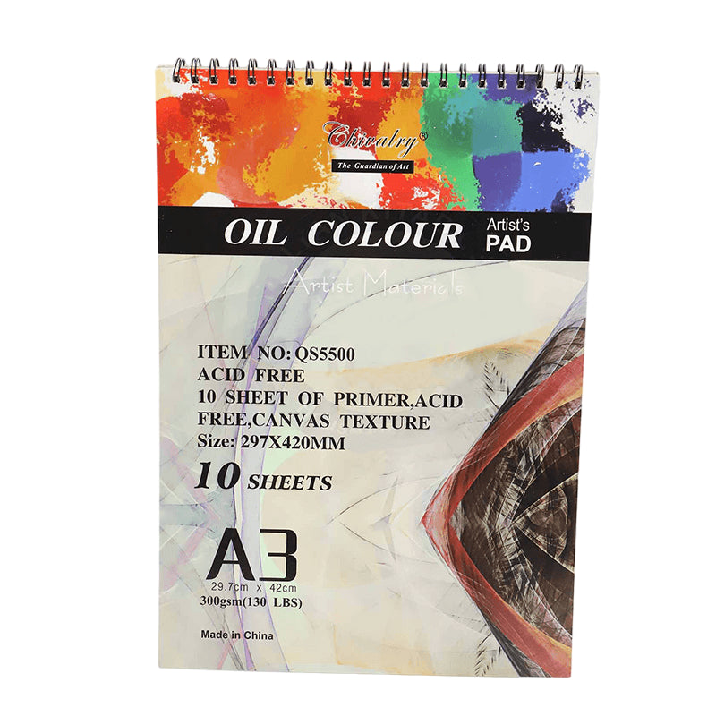 Chivalry Oil Color Pad For Artist A3 Size 10 Sheets 300gsm at Best Price in Pakistan. Best Art Supplies, Office & Stationery Store. ✓Free Delivery ✓Cash on Delivery ✓Deals
