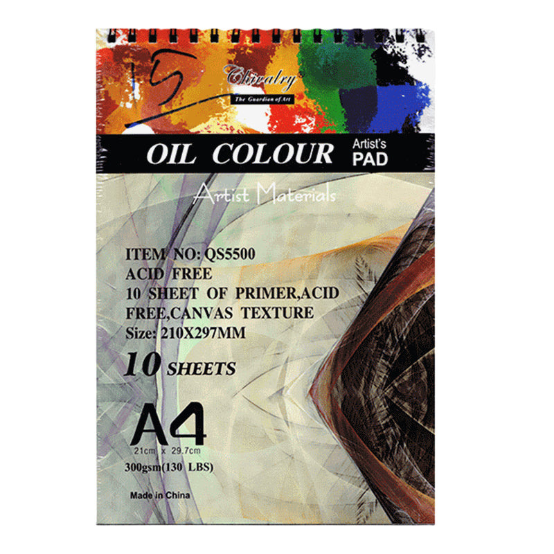 Chivalry Oil Color Pad For Artist A4 Size 10 Sheets 300gsm at Best Price in Pakistan. Best Art Supplies, Office & Stationery Store. ✓Free Delivery ✓Cash on Delivery ✓Deals