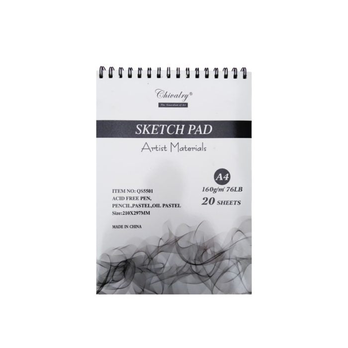 Chivalry Sketch Pad For Artist A4 Size 20 Sheets 160gsm at Best Price in Pakistan. Best Art Supplies, Office & Stationery Store. ✓Free Delivery ✓Cash on Delivery ✓Deals