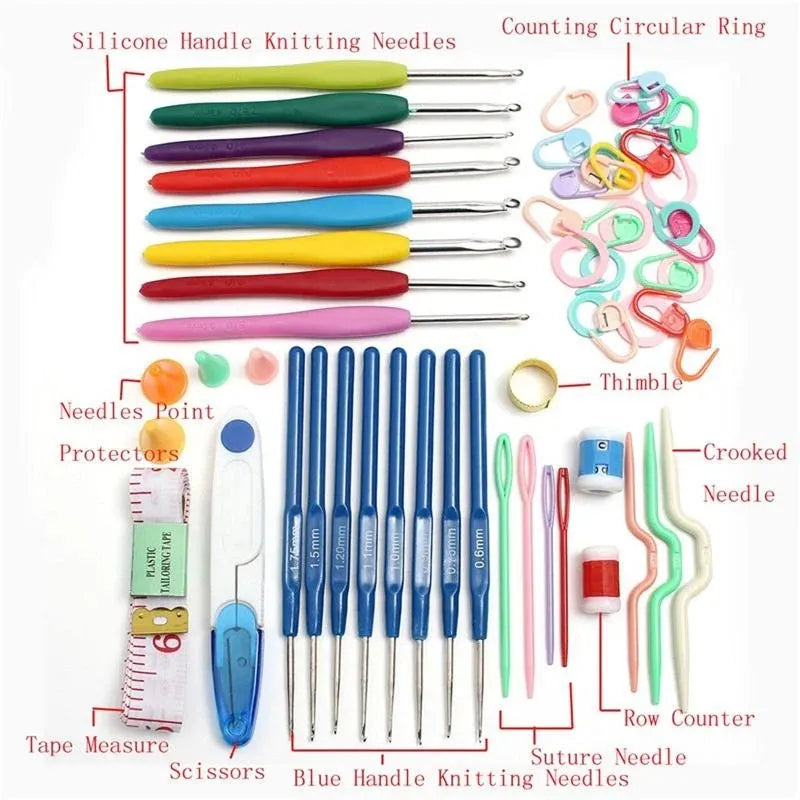 Shop the 58-piece crochet and knitting set at Qasimstationers.pk. Get the best prices online and unleash your creativity with this comprehensive kit!