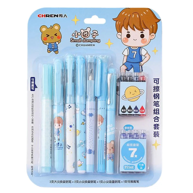 Cute Ink Pen Set 6pcs Pens 1pc removal 8pcs ink cartridge Fountain Pen at Best Price in Pakistan. Best Art Supplies, Office & Stationery Store. ✓ Free Delivery ✓ Cash on Delivery ✓ Deals