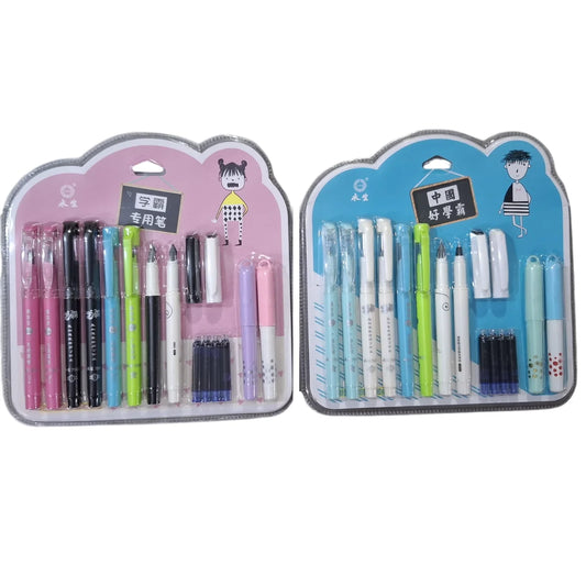 Buy Cute Ink Pen Set 8pcs Pens 2pc Ink remover 4pcs ink cartridge Fountain Pen at Best Art Supplies & Stationery Store. Check Price and Buy Online. ✓ Free Shipping ✓ Cash on Delivery