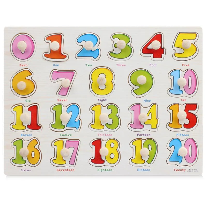 Shop our wooden matching games and puzzles for children. These educational toys help kids learn letters and numbers while having fun and developing skills.