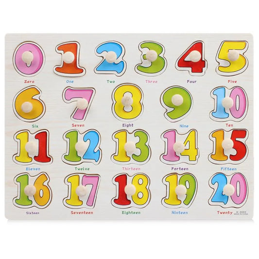 Shop our wooden matching games and puzzles for children. These educational toys help kids learn letters and numbers while having fun and developing skills.
