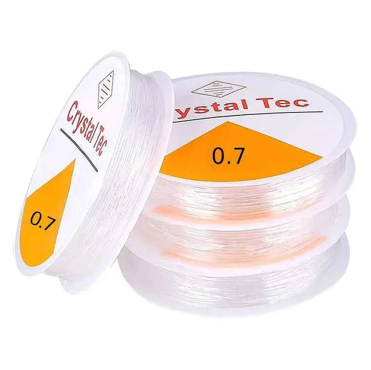 Shop transparent elastic thread for bead making at Qasimstationers.pk. Create stunning elastic bracelets with our stretchable options at unbeatable prices.