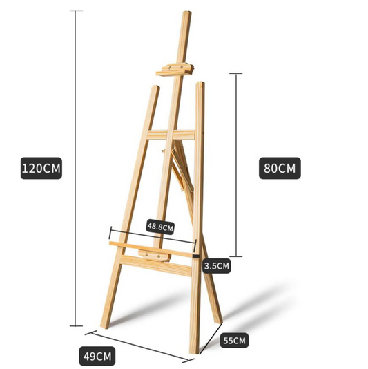Fine Art Wooden A-Frame Artist Easel - 120cm at Best Price in Pakistan. Best Art Supplies, Office & Stationery Store. ✓ Free Delivery ✓ Cash on Delivery ✓ Deals