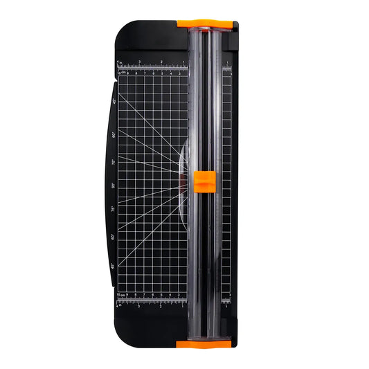 Cut with confidence using the Kamei Paper Photo Cutter KM-5652. This A4 trimmer includes a rotary cutter and ruler for precise, professional-quality results.