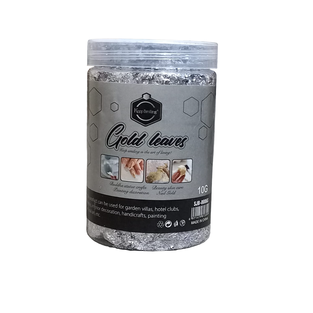 Keep Smiling 10 grams Silver Foil Flakes Imitation Leaf Flakes Multipurpose Crushed Foil at Best Price in Pakistan. Best Art Supplies, Office & Stationery Store. ✓ Free Delivery ✓ Cash on Delivery ✓ Deals
