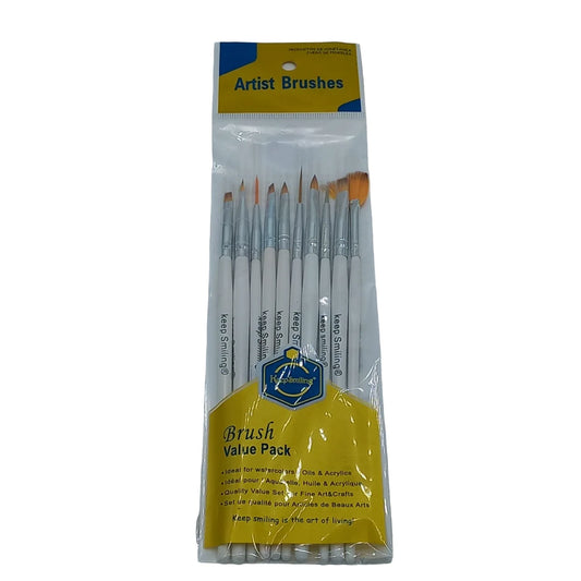 Keep Smiling 10 pcs Set Liner Brush Fine Detailing Paint Brush for Painting at Best Price in Pakistan. Best Art Supplies, Office & Stationery Store. ✓Free Delivery ✓Cash on Delivery ✓Deals