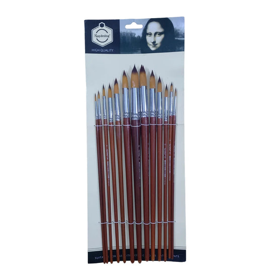 Keep Smiling A5001 13Pcs Nylon Long Handle Round Brush Set at Best Price in Pakistan. Best Art Supplies, Office & Stationery Store. ✓Free Delivery ✓Cash on Delivery ✓Deals