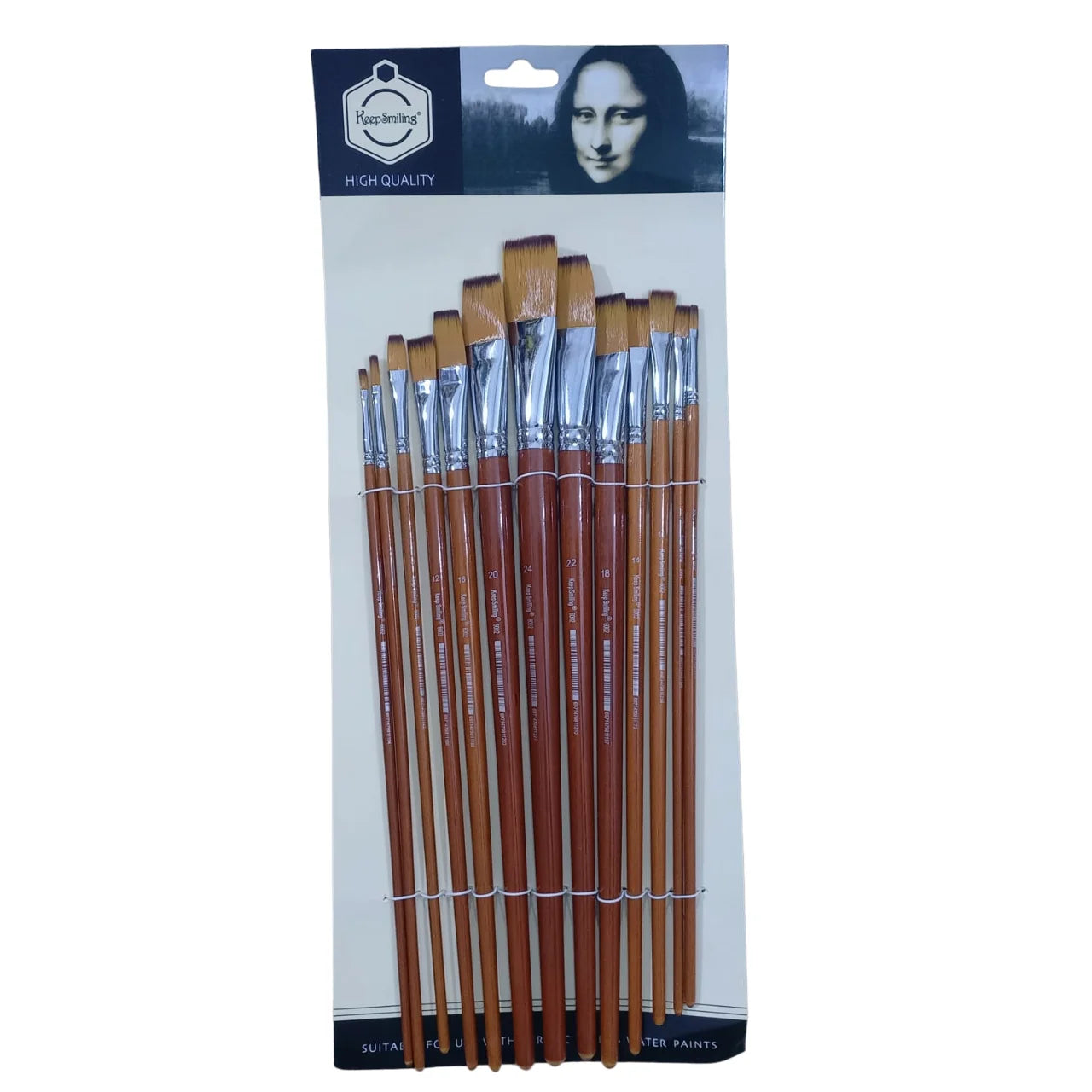 The multipurpose brushes are great for watercolor, oil, gouache, acrylic paint, body, face paint, miniature, model, ceramic, craft art paint, etc at Qasimstationers.pk