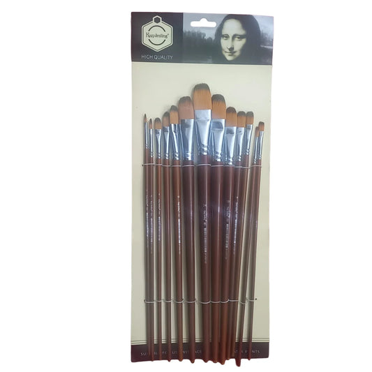Keep Smiling A7003 13Pcs Nylon Long Handle Filbert Brush Set at Best Price in Pakistan. Best Art Supplies, Office & Stationery Store. ✓Free Delivery ✓Cash on Delivery ✓Deals