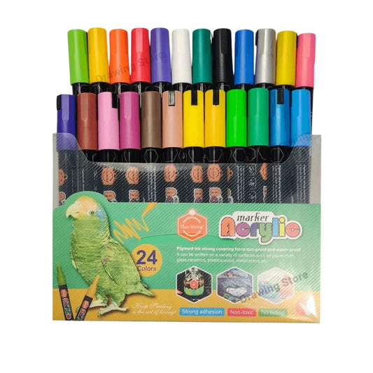 Buy Keep Smiling Acrylic Marker Set Of 12 / 24 at Best Art Supplies & Stationery Store. Check Price and Buy Online. ✓ Free Shipping ✓ Cash on Delivery