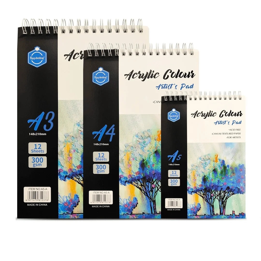 Buy Keep Smiling Acrylic Pad 12 Sheets 300Gsm A5/A4/A3 at Best Price in Pakistan. Best Art Supplies, Office & Stationery Store. ✓Free Delivery ✓Cash on Delivery ✓Deals