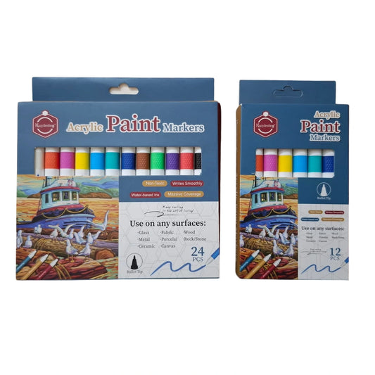 Buy Keep Smiling Acrylic Paint Markers Pack of 12 / 24 Colors at Best Art Supplies & Stationery Store. Check Price and Buy Online. ✓ Free Shipping ✓ Cash on Delivery